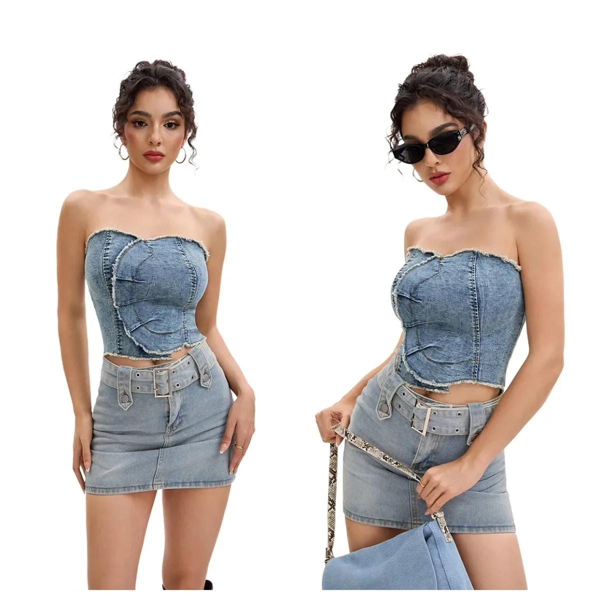 Tops de mezclilla para mujeres