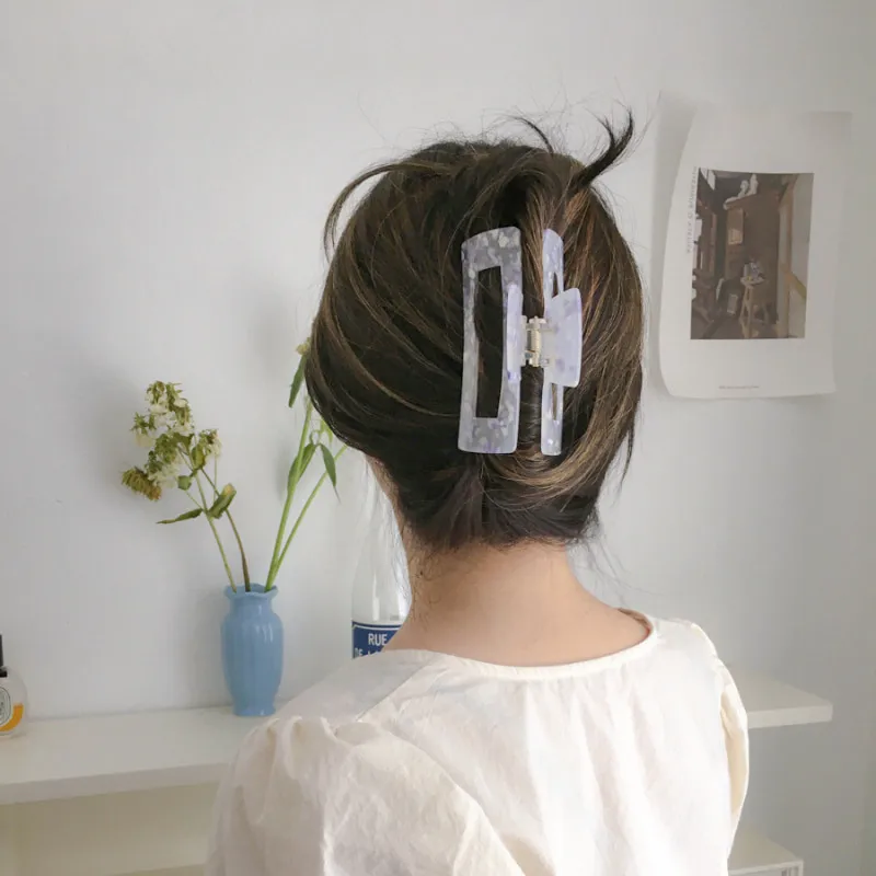 Autumn And Winter New Korean Acrylic Hair Accessories Girl Fresh Hairpin Large Temperament Hair Catch display picture 2