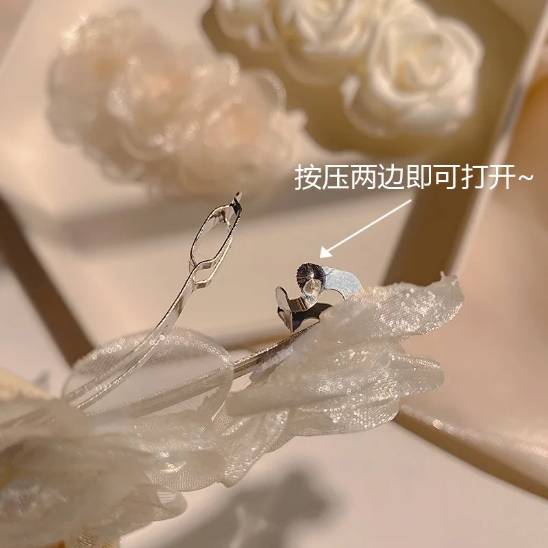 Camellia Hair Clip Korean Personality Flower Hair Accessories display picture 3