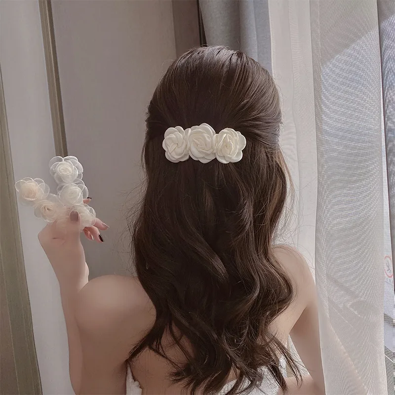 Camellia Hair Clip Korean Personality Flower Hair Accessories display picture 4