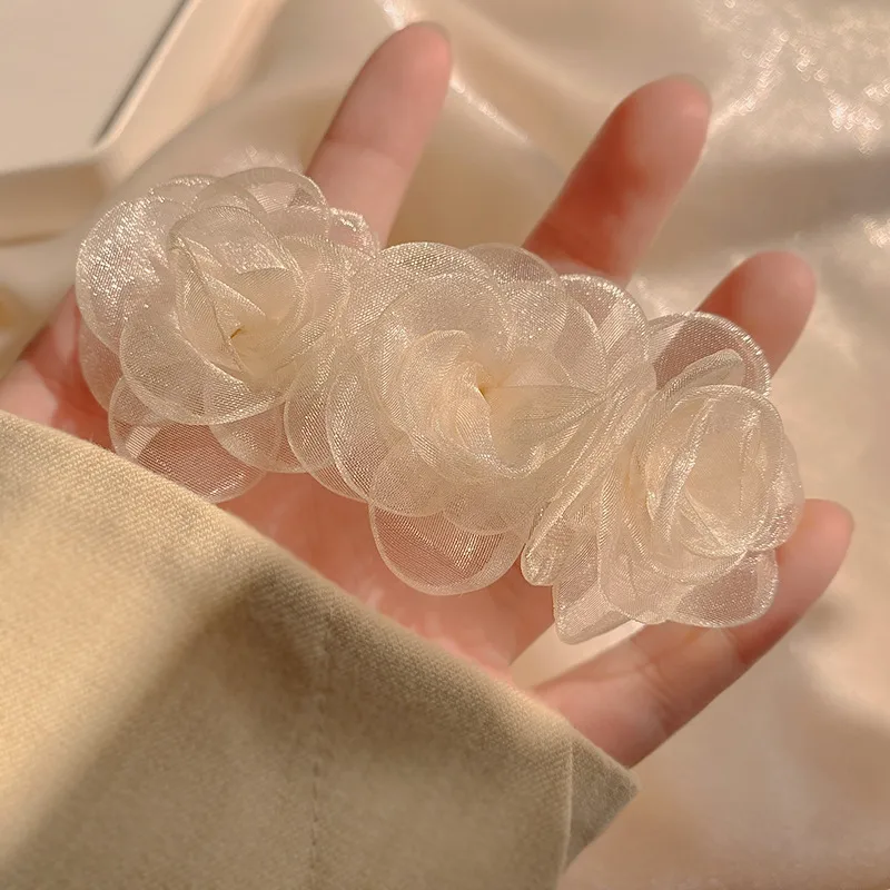 Camellia Hair Clip Korean Personality Flower Hair Accessories display picture 8