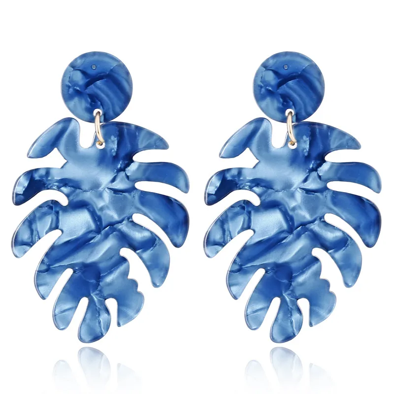 Novelty Leaves Resin Drop Earrings display picture 9