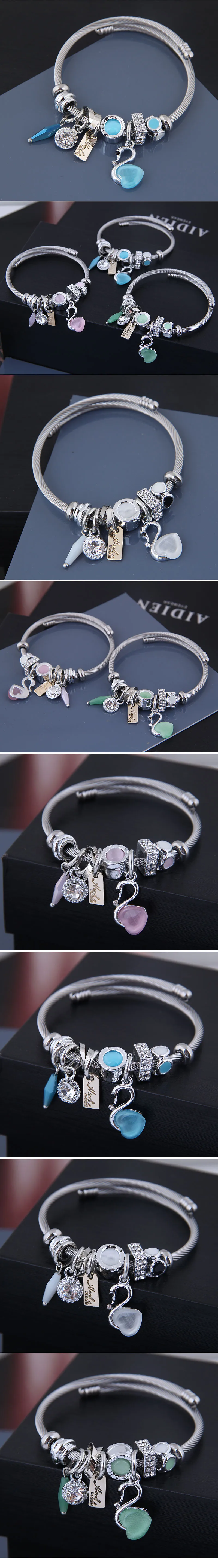 Fashion Simple Swan Bracelet display picture 1