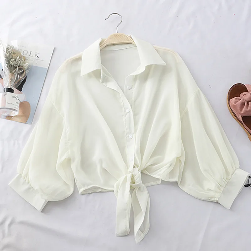 Fashion Simple Chiffon Shawl Cardigan Outer Jacket display picture 3