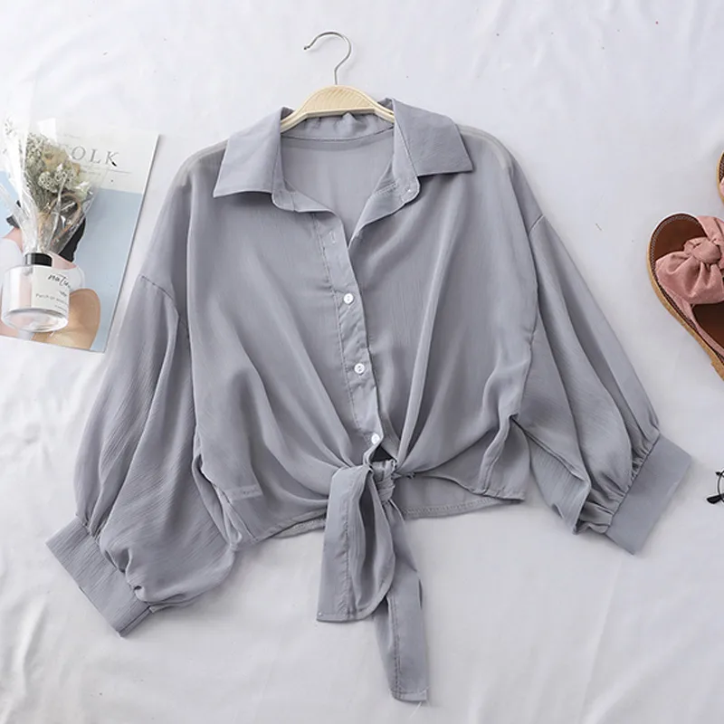 Fashion Simple Chiffon Shawl Cardigan Outer Jacket display picture 7