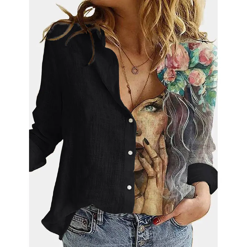Blouses Chinoiserie Flower display picture 1