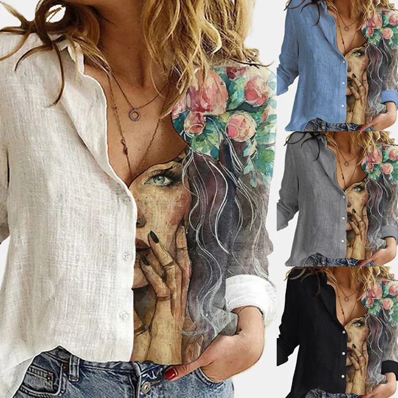 Blouses Chinoiserie Flower display picture 5