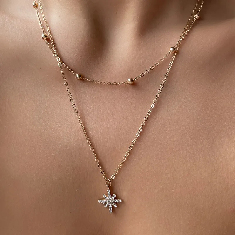 Simple Fashion New Style Two-layer Necklace display picture 2