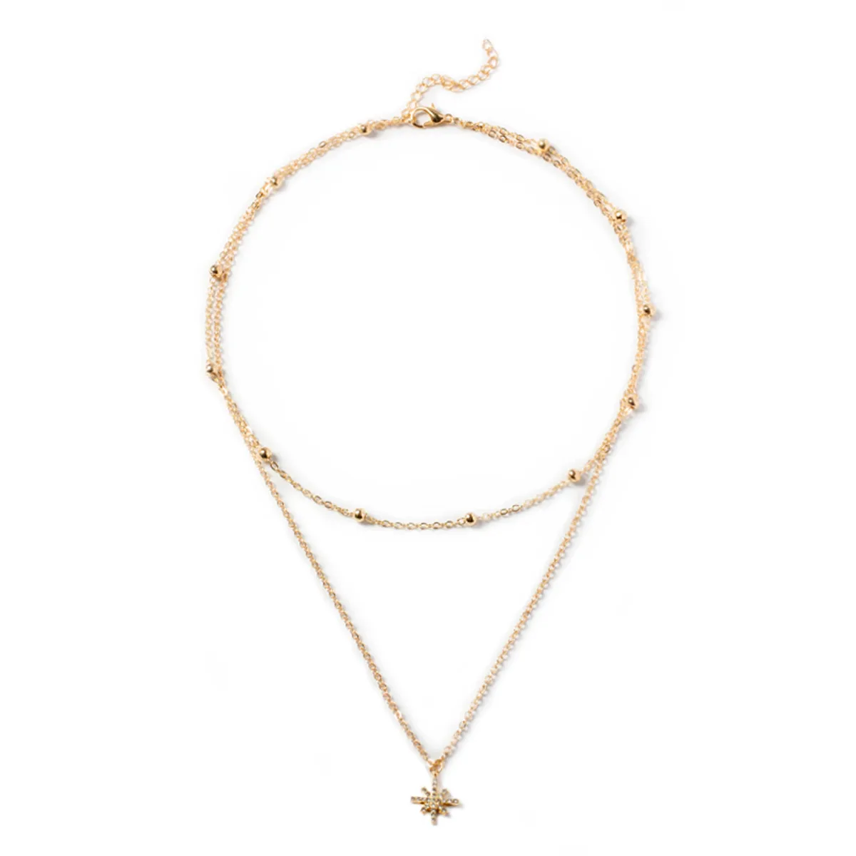 Simple Fashion New Style Two-layer Necklace display picture 4