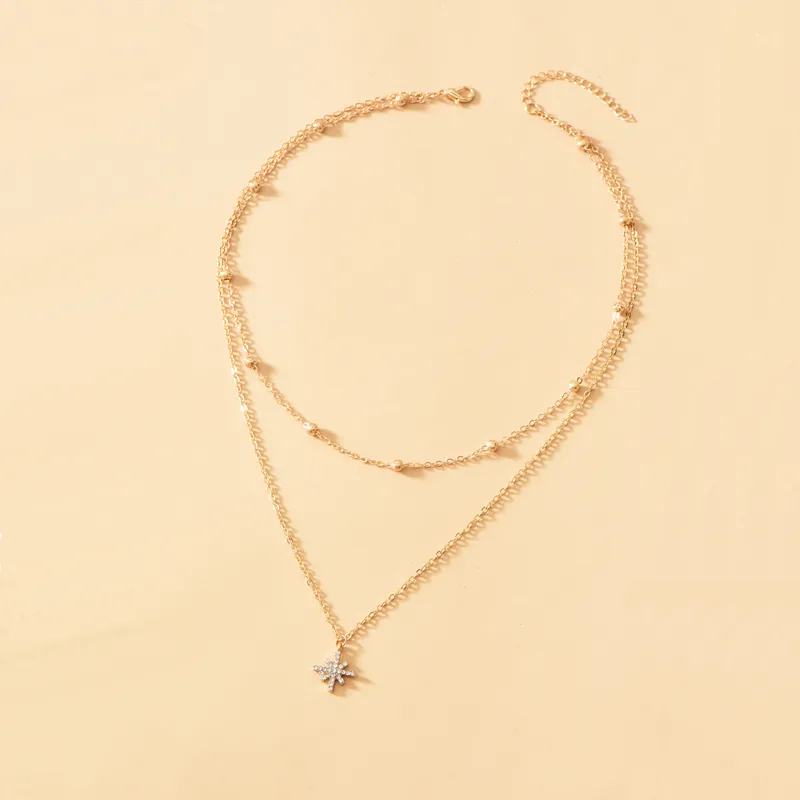 Simple Fashion New Style Two-layer Necklace display picture 6