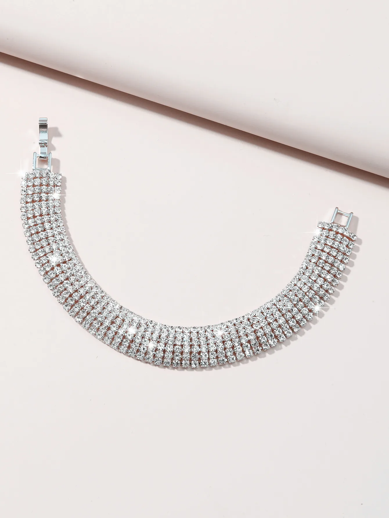 Wholesale Jewelry Rhinestone Buckle Copper Bracelet Nihaowholesale display picture 1