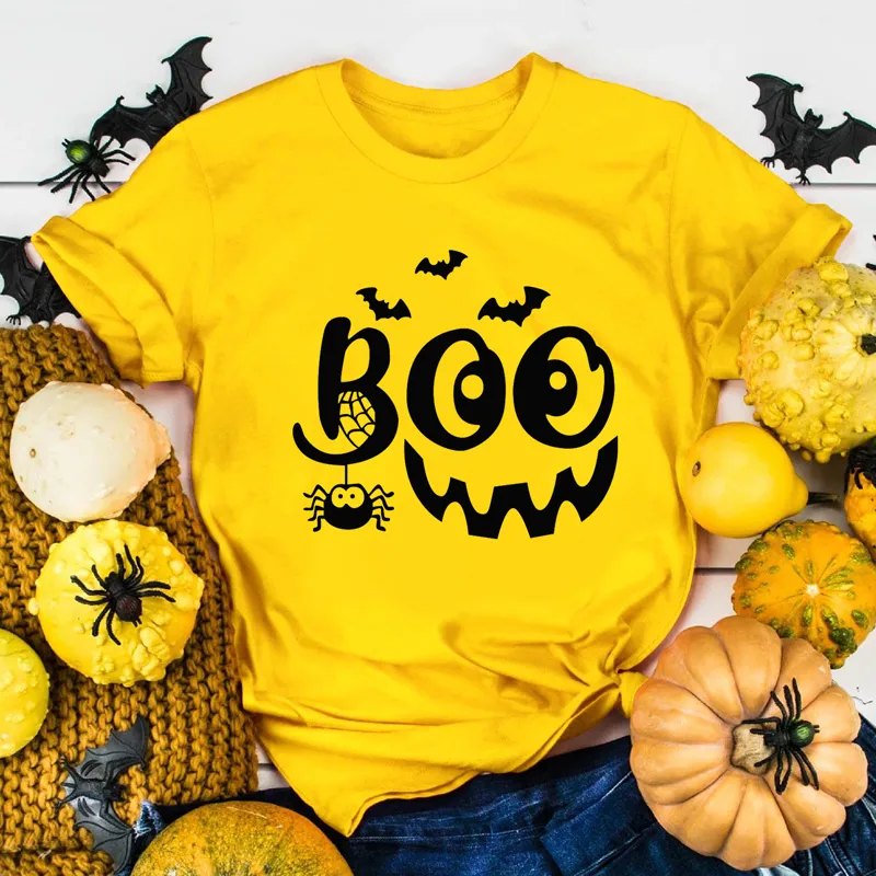 Women's T-shirt Short Sleeve Printing Fashion Letter Spider Bat display picture 5