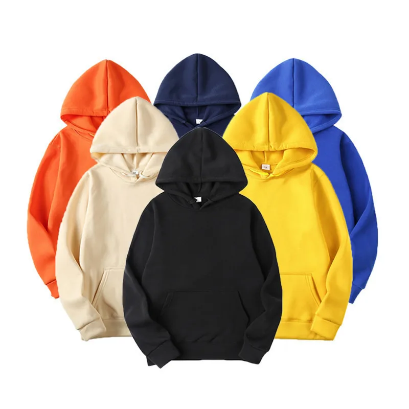 Unisex Hoodies Long Sleeve Basic Fleece Lined Casual Solid Color display picture 25