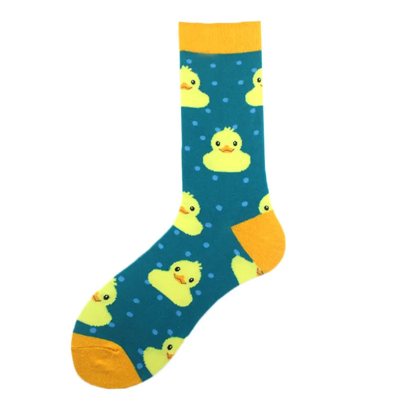 All Polyester Socks   Fashion Brand Animal Music Pepper Pattern Fashionable Polyester Socks Men's Medium Polyester Socks display picture 30