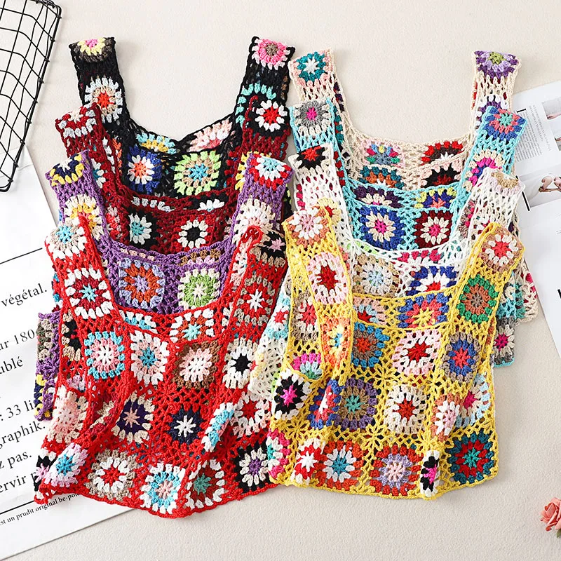 Tank Tops Ethnic Style Color Block display picture 1