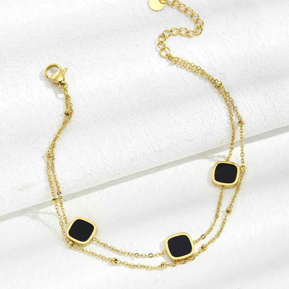 Simple Style Geometric 304 Stainless Steel 14K Gold Plated Acrylic In Bulk display picture 1