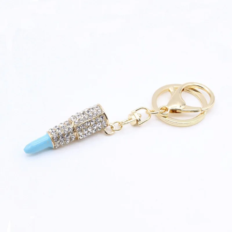 Rhinestone Drip Lipstick Keychain display picture 5