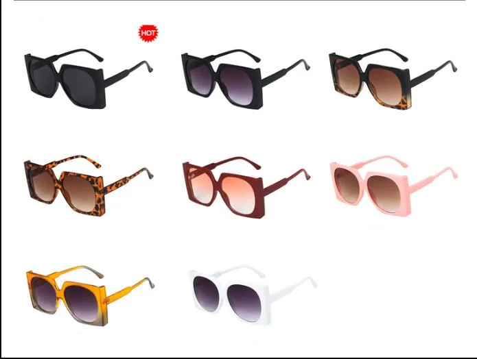 Fashion Big Frame New Ladies Square Trend Street Photography Sunglasses display picture 9
