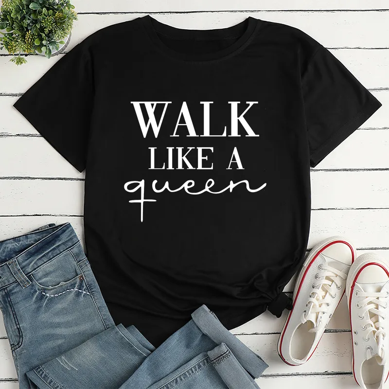 Casual Letter Round Neck Short Sleeve Regular Sleeve Printing T-shirt display picture 3