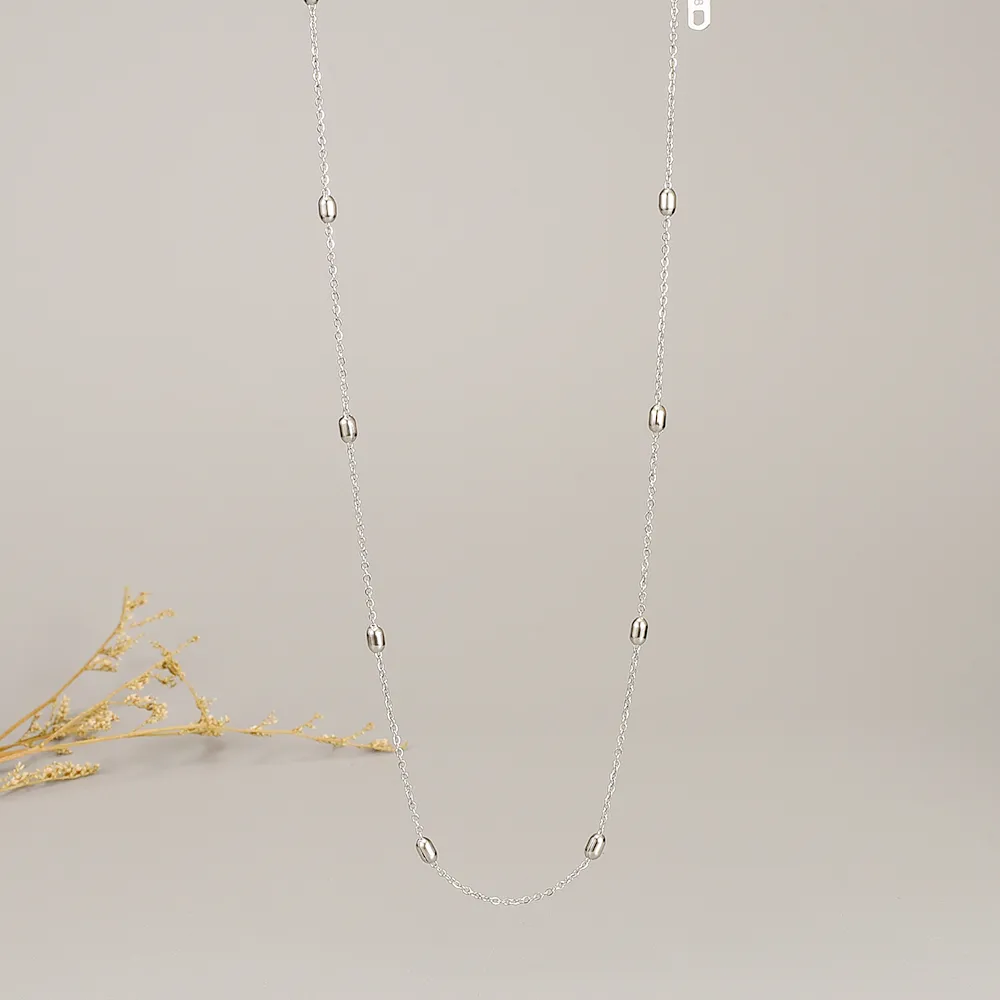 Wholesale Jewelry Simple Style Geometric 304 Stainless Steel Titanium Steel 18K Gold Plated Plating Necklace display picture 2