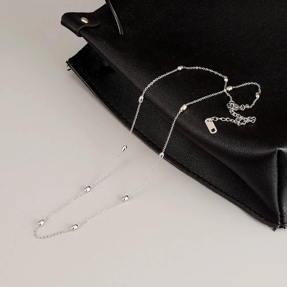 Wholesale Jewelry Simple Style Geometric 304 Stainless Steel Titanium Steel 18K Gold Plated Plating Necklace display picture 5