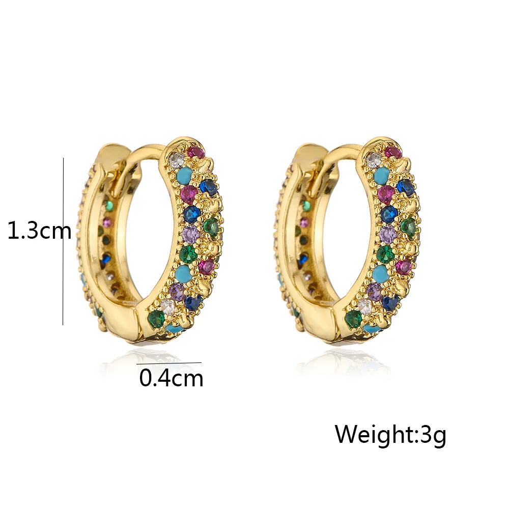 Fashion Star Moon Copper Dangling Earrings Inlay Zircon Copper Earrings display picture 9