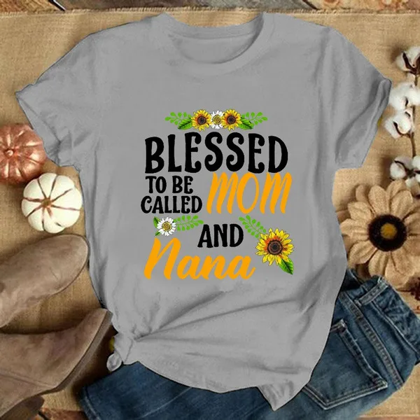 Women's T-shirt Short Sleeve T-shirts Printing Mama Streetwear Letter display picture 2