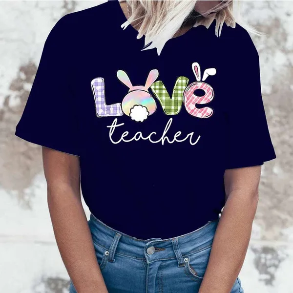 Women's T-shirt Short Sleeve T-shirts Printing Streetwear Letter display picture 2