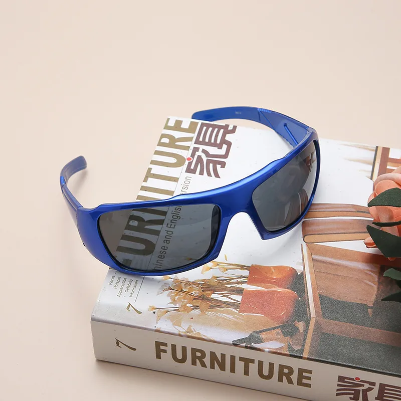Unisex Sports Solid Color Resin Square Sunglasses display picture 5