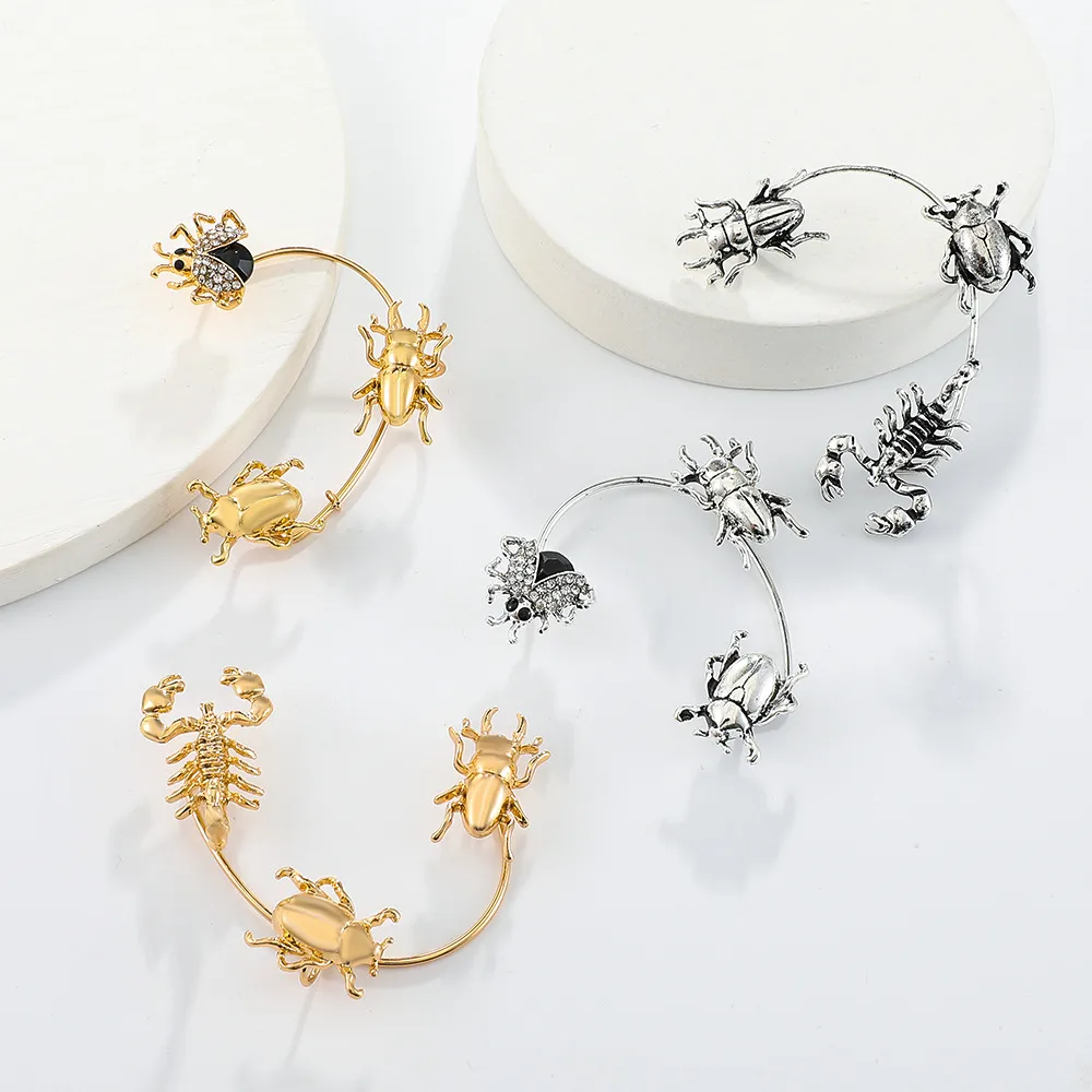 Exaggerated Insect Alloy Plating Rhinestone Ear Hook display picture 5
