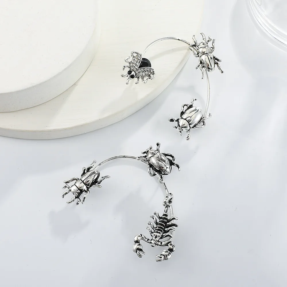 Exaggerated Insect Alloy Plating Rhinestone Ear Hook display picture 6