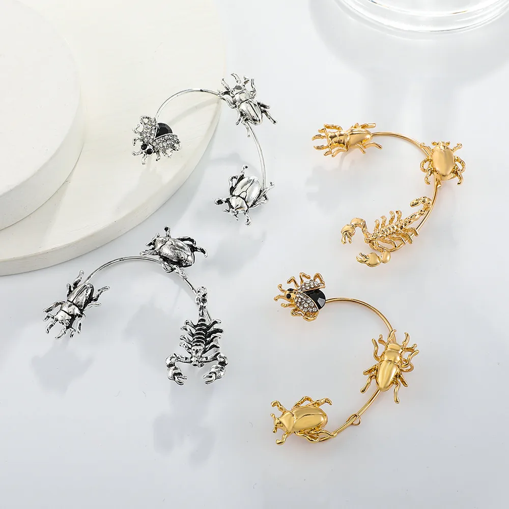 Exaggerated Insect Alloy Plating Rhinestone Ear Hook display picture 7