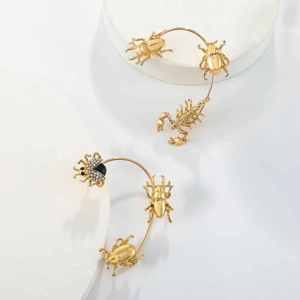 Exaggerated Insect Alloy Plating Rhinestone Ear Hook display picture 8