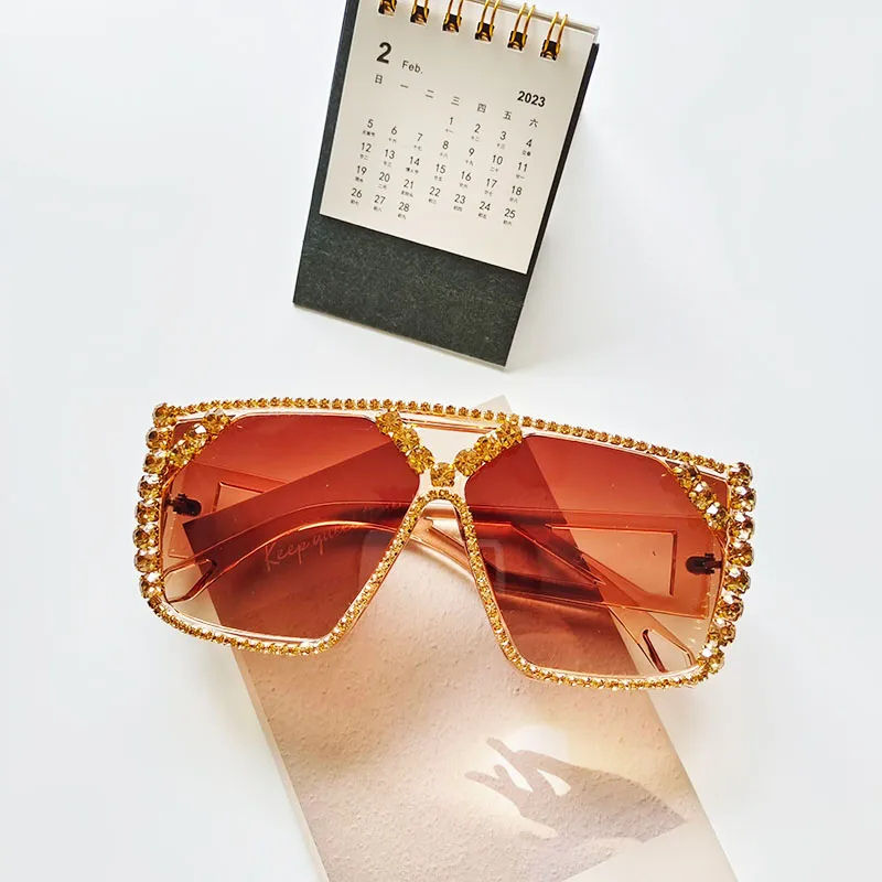 Unisex Fashion Geometric Pc Square Diamond Sunglasses display picture 8