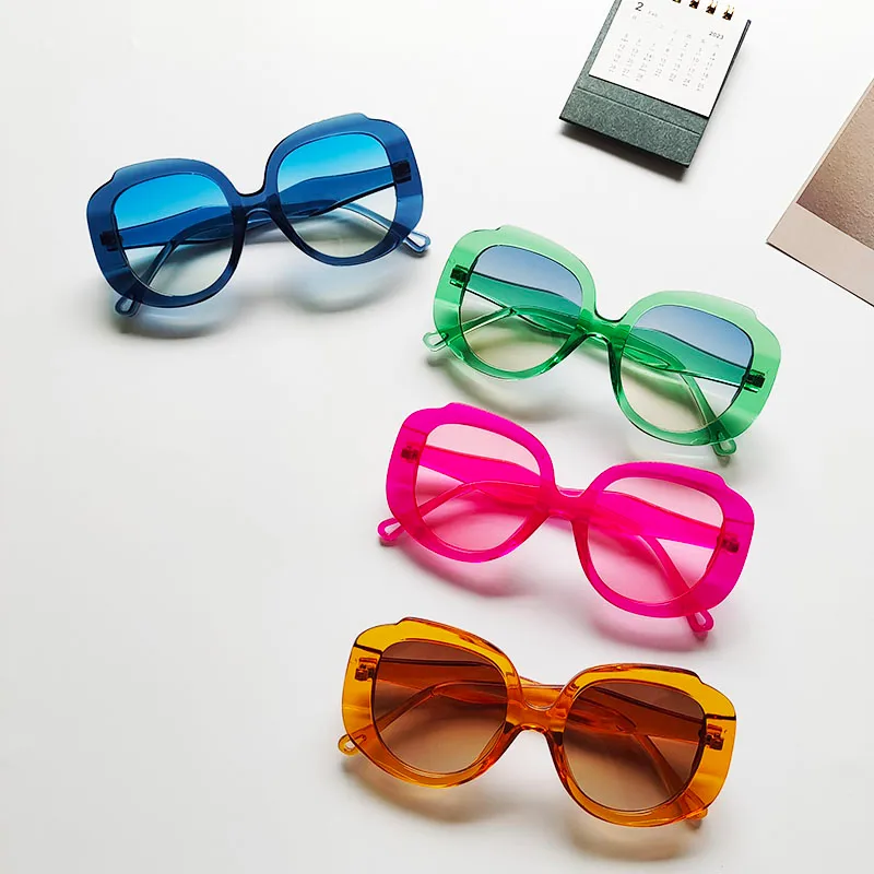 Casual Geometric Uv400 Resin Oval Frame Full Frame Women's Sunglasses display picture 4