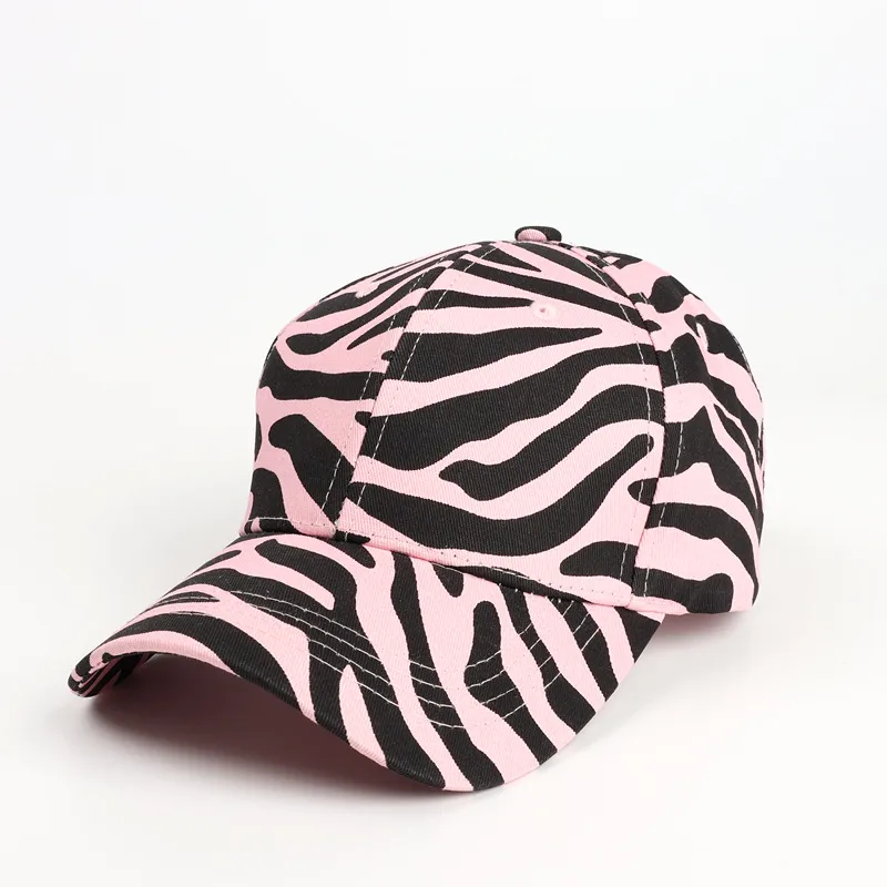 Personalized Cow Striped Baseball Cap Curved Eaves Leopard Print Baseball Cap Men's And Women's Outdoor Sunscreen Hat display picture 13