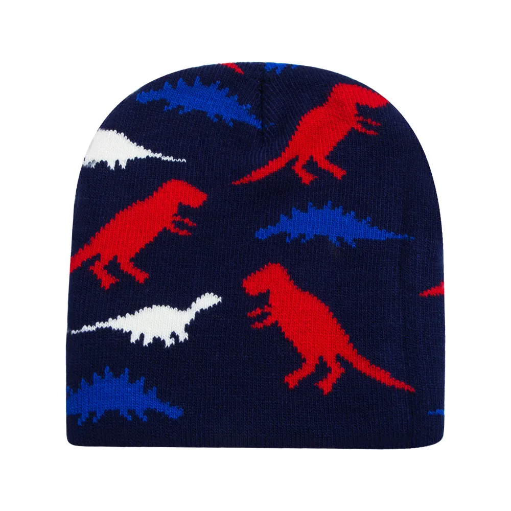 Children Unisex Simple Style Dinosaur Crochet Lace Wool Cap display picture 2