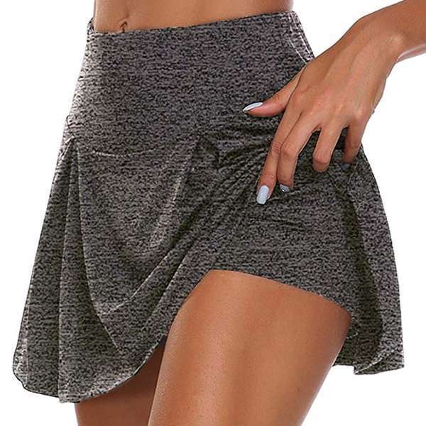 Explosions Basic Summer Women's Solid Color Fake Two-piece Leggings Shorts In Stock display picture 3