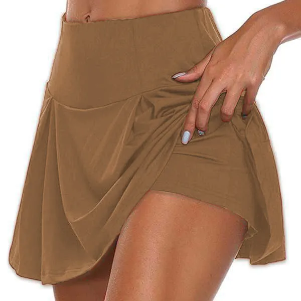 Explosions Basic Summer Women's Solid Color Fake Two-piece Leggings Shorts In Stock display picture 13
