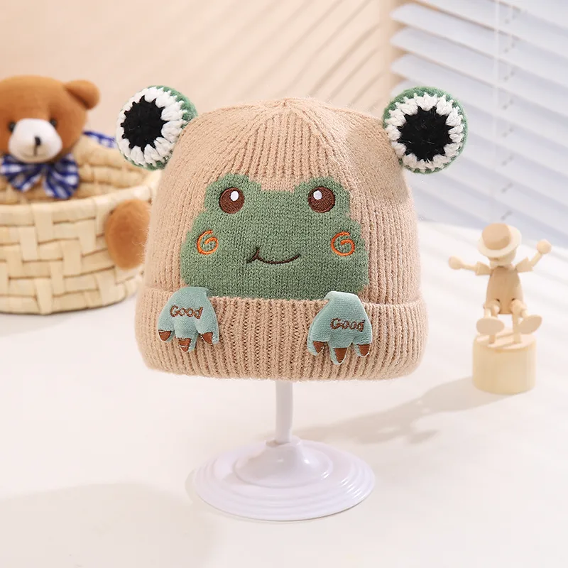 Children Unisex Cartoon Style Cute Frog Wool Cap display picture 5