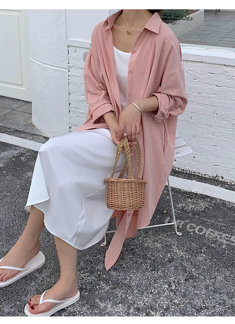 Women's Shirt Dress Casual Turndown Long Sleeve Solid Color Midi Dress Daily display picture 50