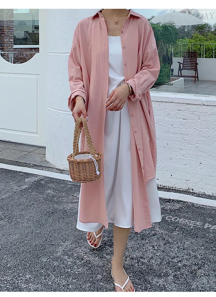 Women's Shirt Dress Casual Turndown Long Sleeve Solid Color Midi Dress Daily display picture 51