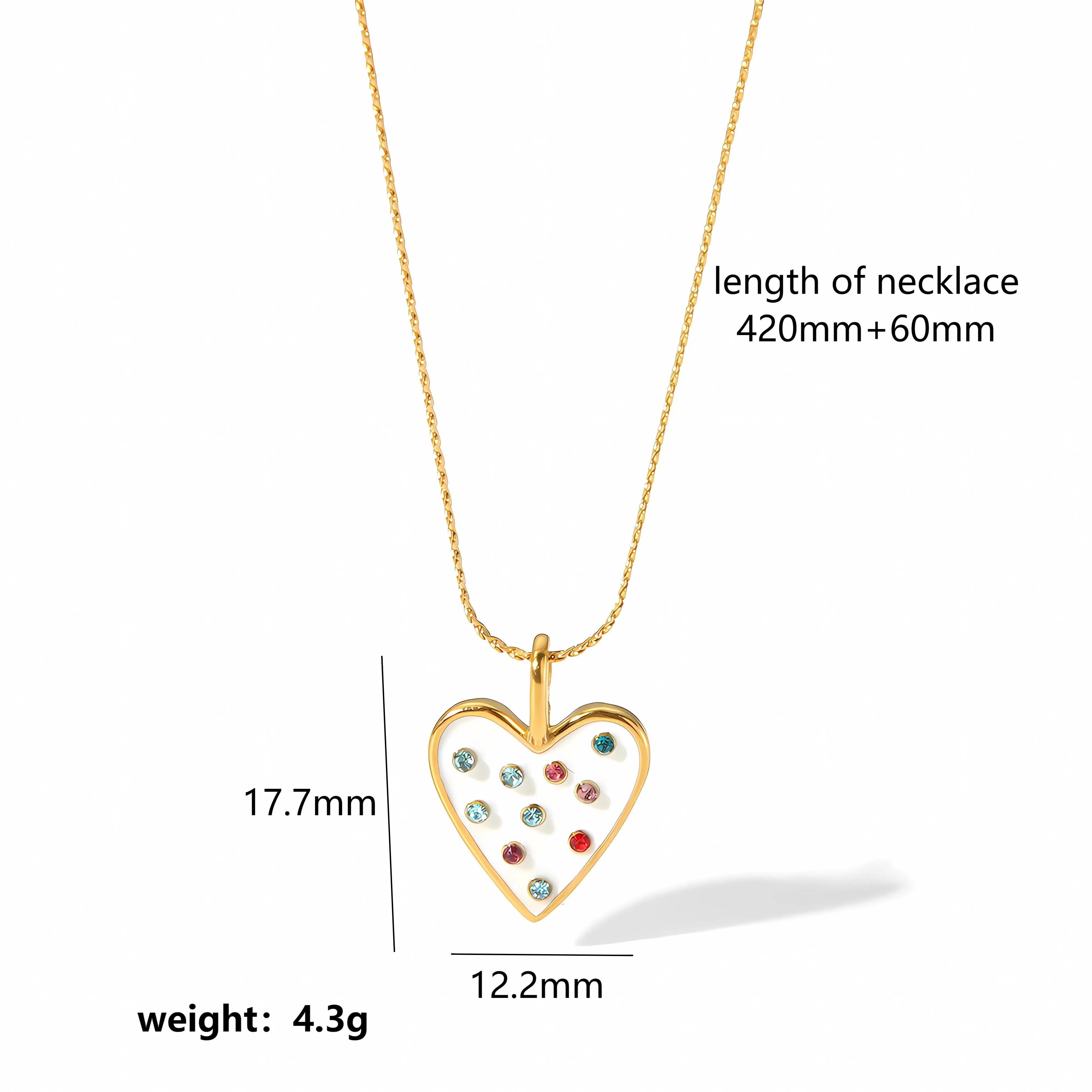 304 Stainless Steel Retro Polishing Plating Inlay Irregular Square Heart Shape Turquoise display picture 6