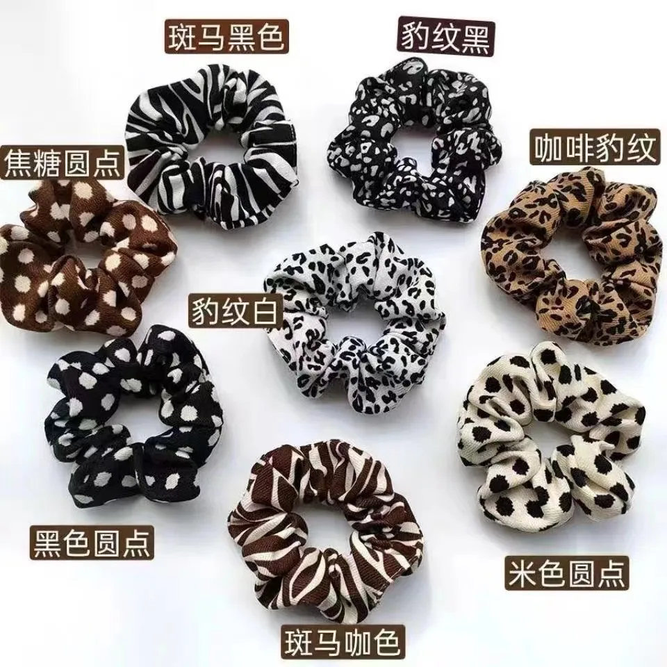 Vintage Style Classic Style Geometric Color Block Cloth Hair Tie display picture 5