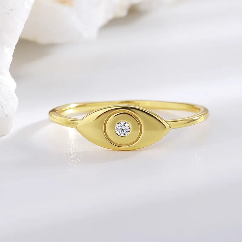 Casual Simple Style Solid Color Sterling Silver Inlay Zircon Rings display picture 8