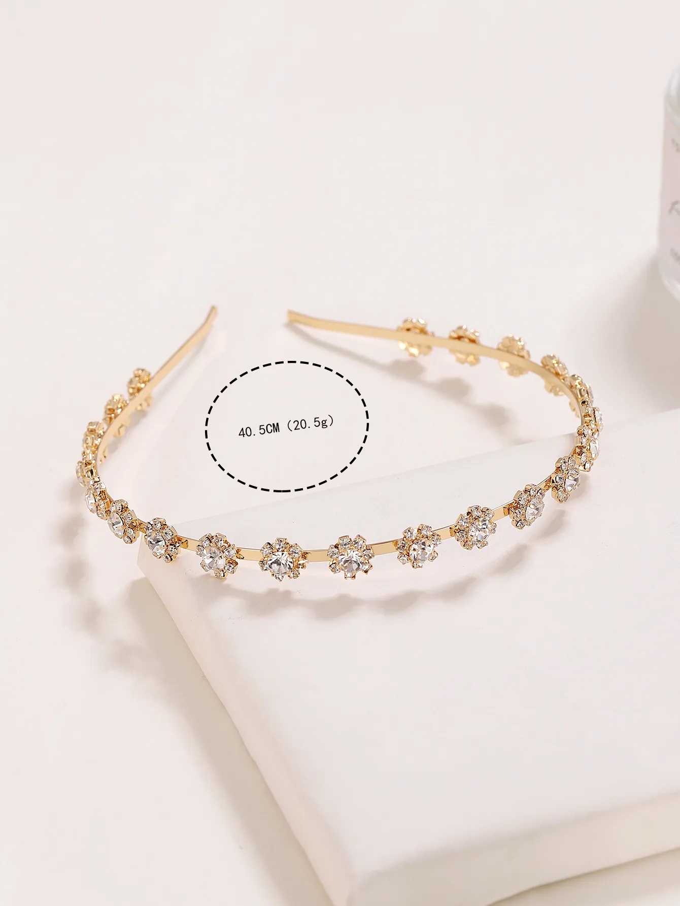 Sweet Flower Alloy Rhinestone Plating Hair Band display picture 1