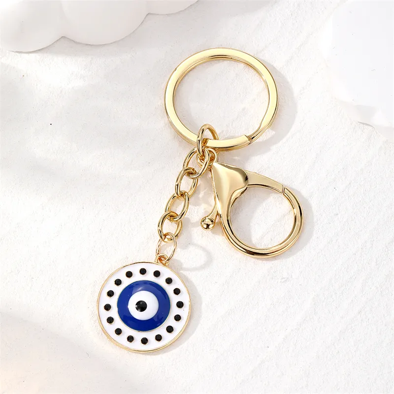 Vintage Style Simple Style Classic Style Devil's Eye Alloy Bag Pendant Keychain display picture 2