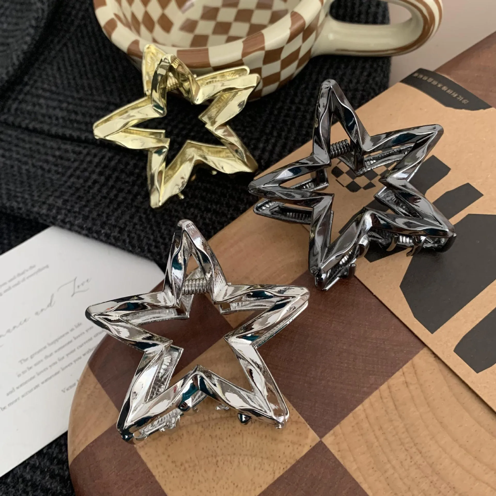 Women's Vintage Style Pentagram Alloy Plating Hair Claws display picture 4