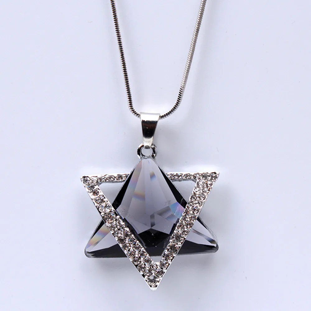 Simple Style Solid Color Alloy Copper Inlay Glass Women's Sweater Chain display picture 6