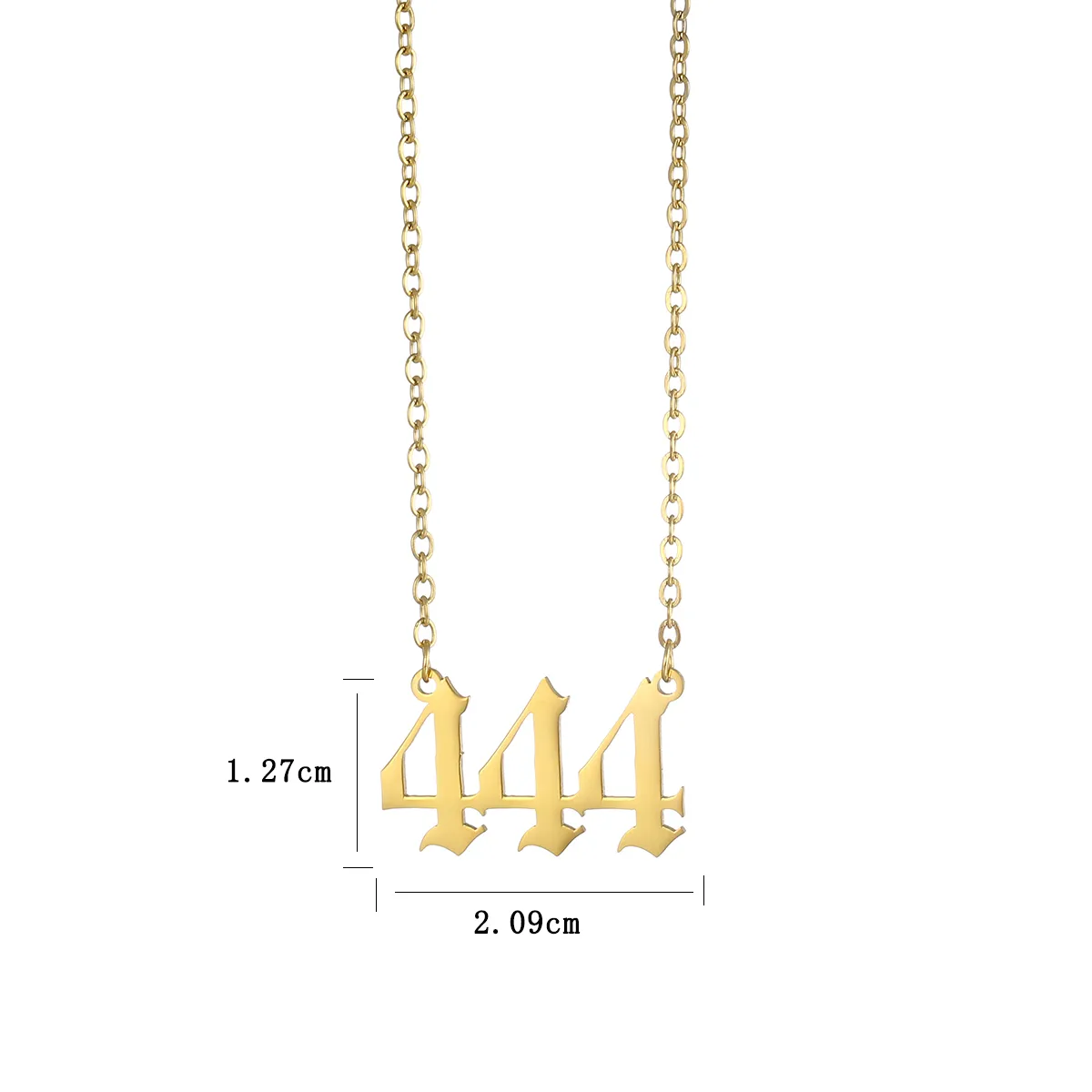 Wholesale Simple Style Letter Stainless Steel Plating 18k Gold Plated Pendant Necklace display picture 5